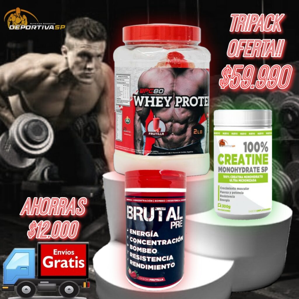 TRIPACK MUSCULACIÓN Y RENDIMIENTO - DEPORTIVASP